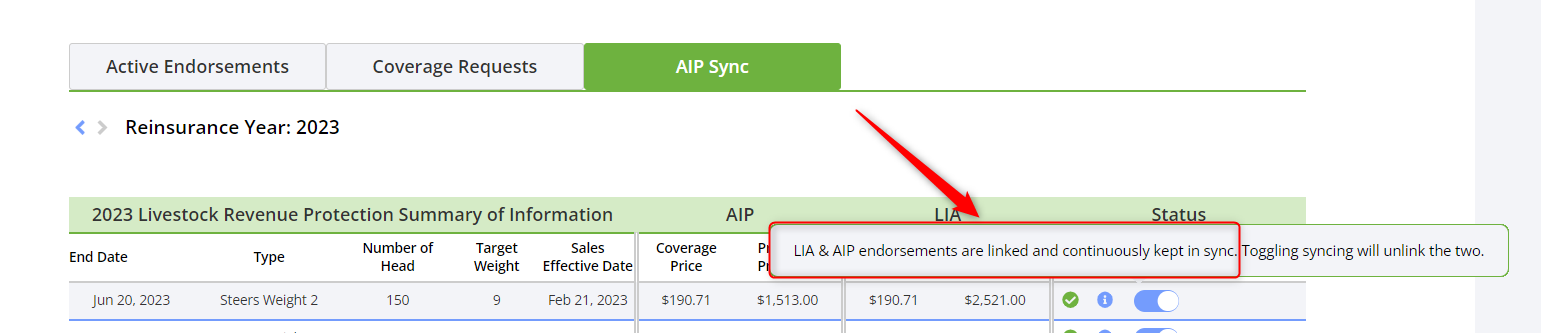 AIP Sync Endorsements